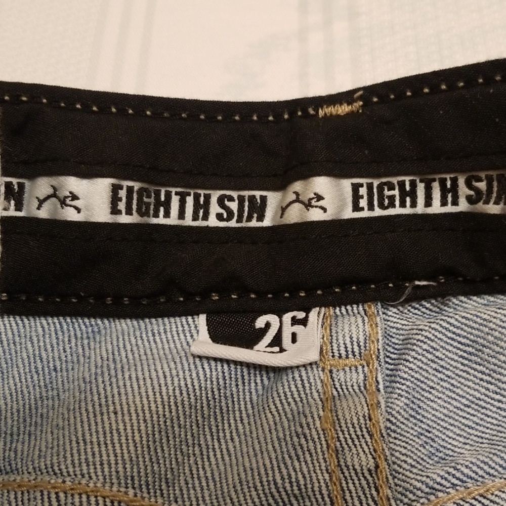 Eight Sin Jean rhinestone cuff ankles J221:5:619 - Picture 2 of 8